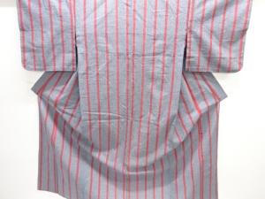 無形文化財正藍阿波しじら　縞織り出し着物